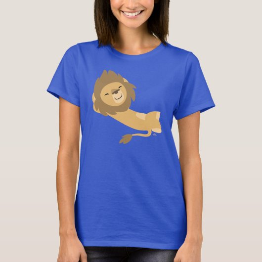 Siesta! Cute Cartoon Lion Women T shirt (Voorkant)