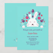 Siesta Easter Bunny Uitnodiging (Voorkant / Achterkant)