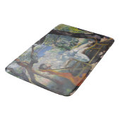 Siesta (Jeanne die in een mediterrane tuin slaapt) Badmat (Gekanteld)