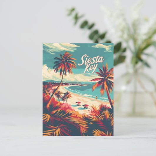 Siesta Key Beach  Briefkaart (Staand voorkant)