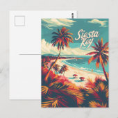 Siesta Key Beach  Briefkaart (Voorkant / Achterkant)