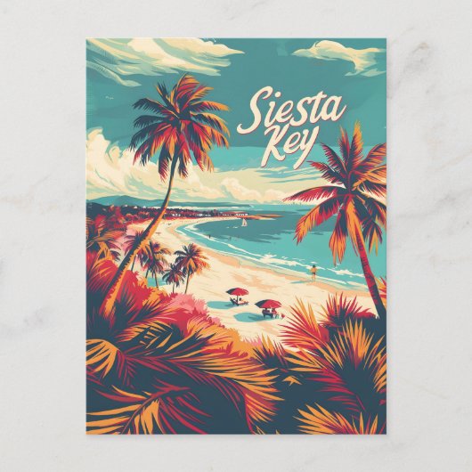 Siesta Key Beach  Briefkaart (Voorkant)