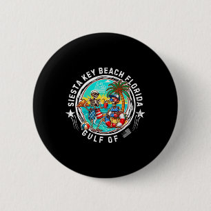 Siesta Key Beach Florida Mannen en vrouwen Ronde Button 5,7 Cm