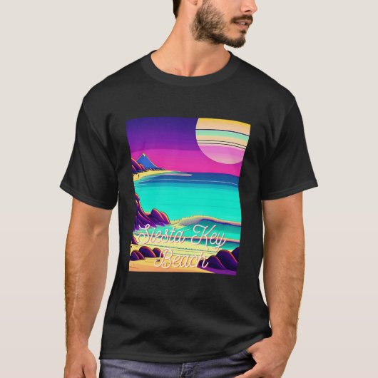 Siesta Key Beach Florida Parasdise T-shirt (Voorkant)