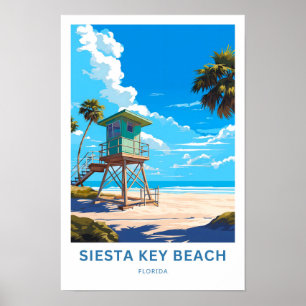 Siesta Key Beach Florida Reisprint Poster