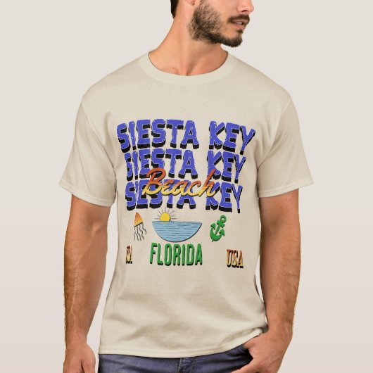 Siesta Key Beach, Florida T-shirt (Voorkant)