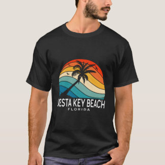 Siesta Key Beach Florida Tropical Beach Palm Tree T-shirt