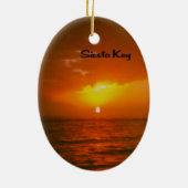 Siesta Key Beach Keramisch Ornament (Achterkant)