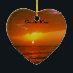Siesta Key Beach Keramisch Ornament<br><div class="desc">Siesta Key strand in Sarasota florida</div>