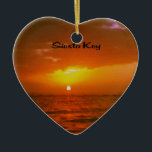 Siesta Key Beach Keramisch Ornament<br><div class="desc">Siesta Key strand in Sarasota florida</div>