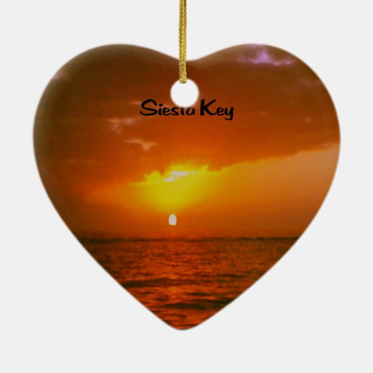 Siesta Key Beach Keramisch Ornament (Achterkant)