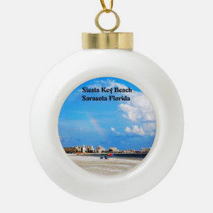 Siesta Key Beach Keramische Bal Ornament