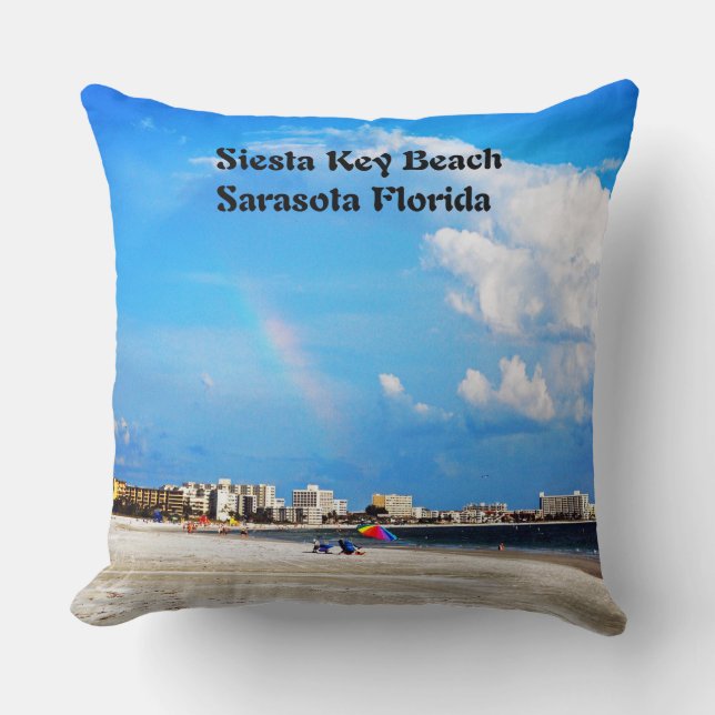 Siesta Key Beach Kussen (Voorkant)