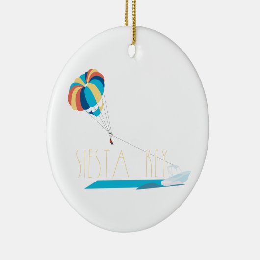 Siesta Key Beach Parasailing Keramisch Ornament (Rechts)