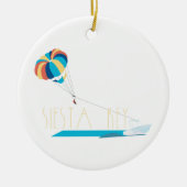 Siesta Key Beach Parasailing Keramisch Ornament (Voorkant)