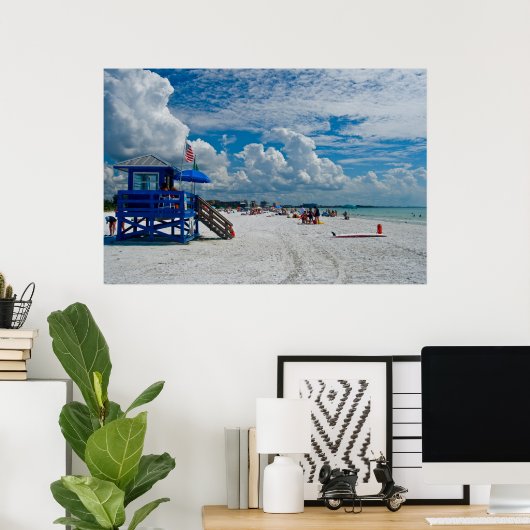 Siesta Key Beach Poster (Thuiskantoor)