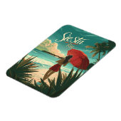 Siesta Key Beach Reisadvertentie Magneet (Linkerzijde)