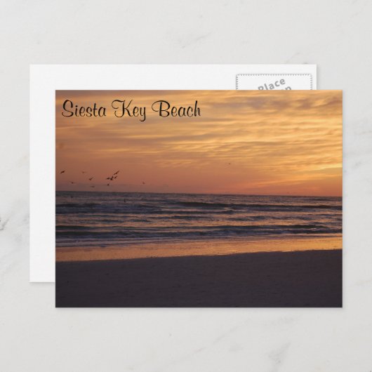 Siesta Key Beach Sunset Briefkaart (Voorkant / Achterkant)