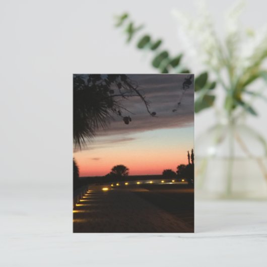 Siesta Key Beach Sunset Briefkaart (Staand voorkant)