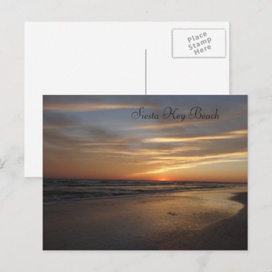 Siesta Key Beach Sunset Briefkaart (Voorkant / Achterkant)