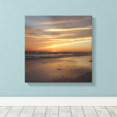 Siesta Key Beach Sunset Canvas Afdruk (Insitu (Houten vloer))