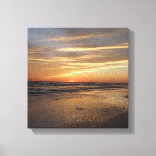 Siesta Key Beach Sunset Canvas Afdruk (Voorkant)