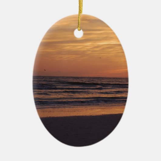 Siesta Key Beach Sunset Keramisch Ornament (Voorkant)