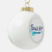 Siesta Key Community-versiering met boomontwerp Keramische Bal Ornament (Links)