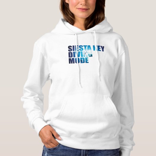 Siesta Key Diving Mode Scuba Diver Hoodie (Voorkant)