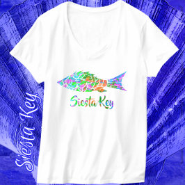 Siesta Key FL Colorful Fish T-shirt