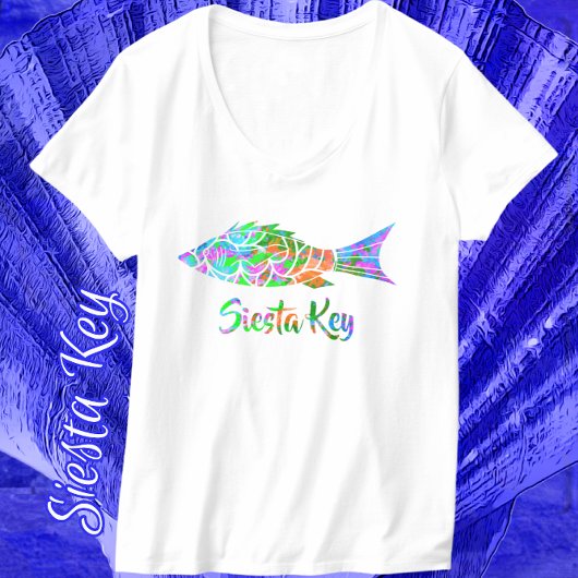 Siesta Key FL Colorful Fish T-shirt