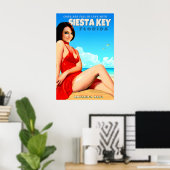 Siesta Key Florida Amerika's Beste Reisposter Poster (Thuiskantoor)