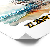 Siesta Key Florida Beach Poster (Hoek)