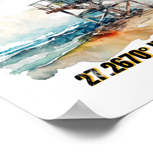 Siesta Key Florida Beach Poster (Hoek)
