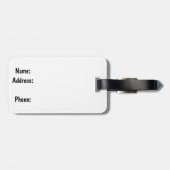 Siesta Key Florida blauwe palmen Bagagelabel (Achterkant horizontaal)