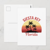 Siesta Key Florida Briefkaart (Voorkant / Achterkant)