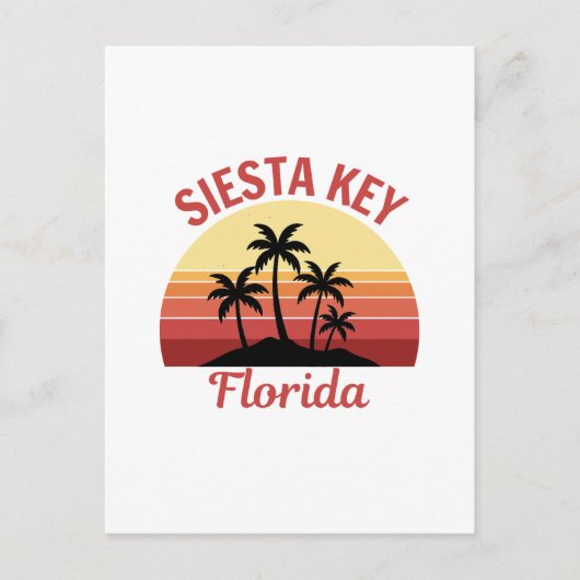 Siesta Key Florida Briefkaart (Voorkant)