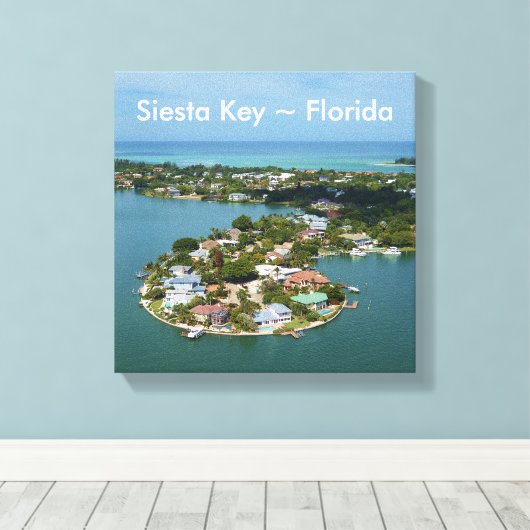Siesta Key, Florida Canvas (Insitu (Houten vloer))
