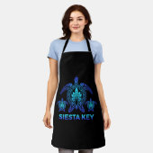 Siesta Key Florida FL Ocean Blue Turtle Souvenirs Schort (Gedragen)