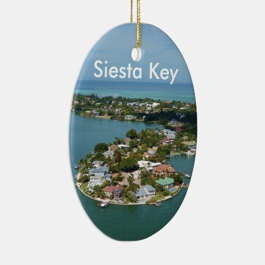 Siesta Key, Florida Keramisch Ornament (Rechts)