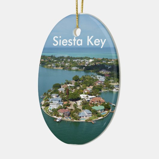 Siesta Key, Florida Keramisch Ornament (Links)