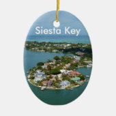 Siesta Key, Florida Keramisch Ornament (Voorkant)