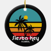 Siesta Key, Florida Keramisch Ornament (Achterkant)