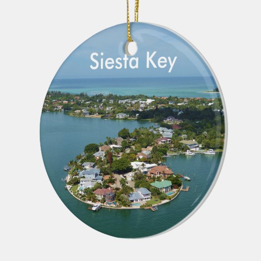 Siesta Key, Florida Keramisch Ornament (Links)