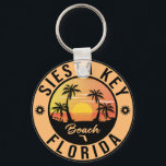 Siesta Key Florida Palm Beach Vintage Travel Sleutelhanger<br><div class="desc">Siesta Key Florida Design. Zonneontwerp met je favoriete strand en zee van Florida,  geschikt voor de Amerikaanse strandliefhebbers,  vooral die van Siesta Key.</div>