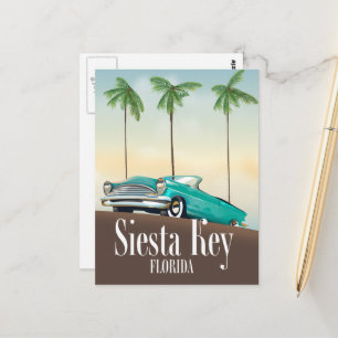 Siesta Key Florida reisposter Briefkaart