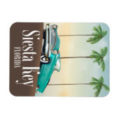 Siesta Key Florida reisposter Magneet (Horizontaal)