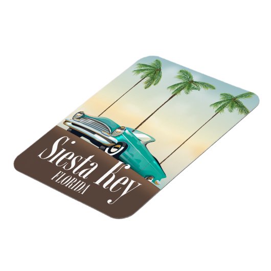 Siesta Key Florida reisposter Magneet (Linkerzijde)