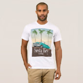 Siesta Key Florida reisposter T-shirt (Voorkant volledig)