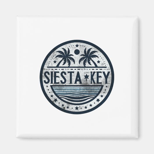 Siesta Key Florida Siesta Beach FL Stranden Magneet (Voorkant)